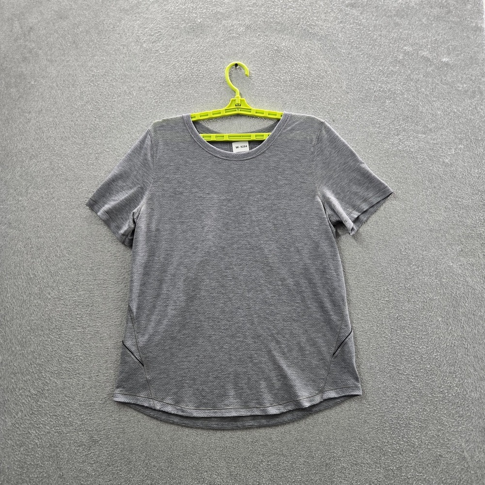 Lululemon Women Activewear Top 12 Gray Long Distance Short Sleeve